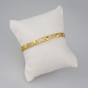 Bangles Women/ Pulsos Dama/  Zircon Stone/  14K Real Color// P261