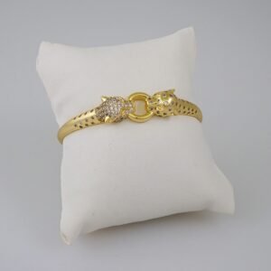 Bangles Women/ Pulsos Dama/ Zircon Stone/ 14K Real Color// P262