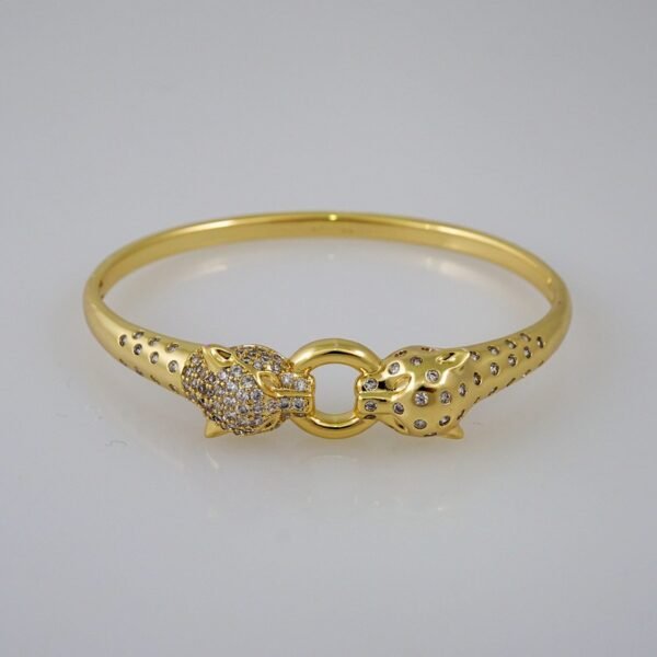 Bangles Women/ Pulsos Dama/ Zircon Stone/ 14K Real Color// P262 - Image 2