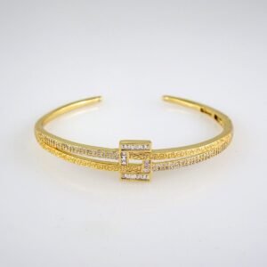 Bangles Women/ Pulsos Dama/ Zircon Stone/ 14K Real Color// P266