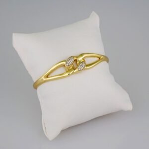 Bangles Women/ Pulsos Dama/  Zircon Stone/  14K Real Color// P275