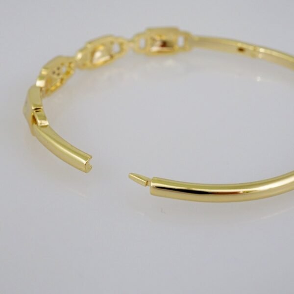 Women Bangles/ Pulsos Dama/  Zircon Stone/  14K Real Color// P278 - Image 3