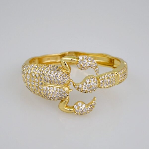 Bangles/ Pulso/  Zircon Stone/  14K Real Color// P280 - Image 2