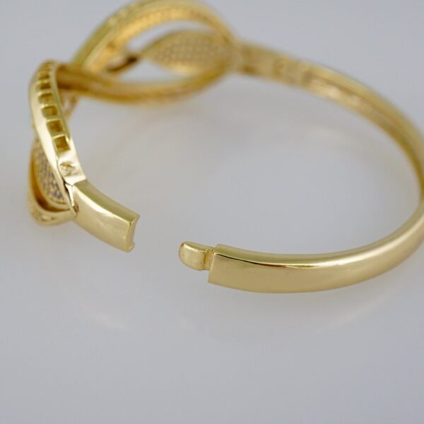 Women Bangles/ Pulsos Dama/ Zircon Stone/ 14K Real Color// P282 - Image 3