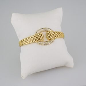 Women Bangles/ Pulsos Dama/  Zircon Stone/  14K Real Color// P283