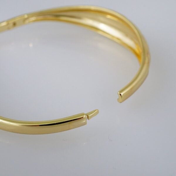 Women Bangles/ Pulsos Dama/ Plain/ 14K Real Color// P286 - Image 3