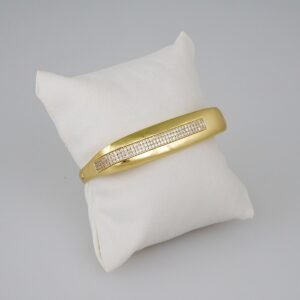 Women Bangles/ Pulsos Dama/ Zircon Stone/ 14K Real Color// P287