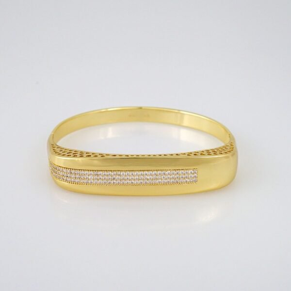 Women Bangles/ Pulsos Dama/ Zircon Stone/ 14K Real Color// P287 - Image 2