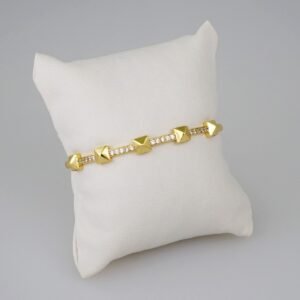 Women Bangles/ Pulsos Dama/  Zircon Stone/  14K Real Color// P288