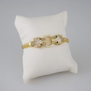 Women Bangles/ Pulsos Dama/  Zircon Stone/  14K Real Color// P299