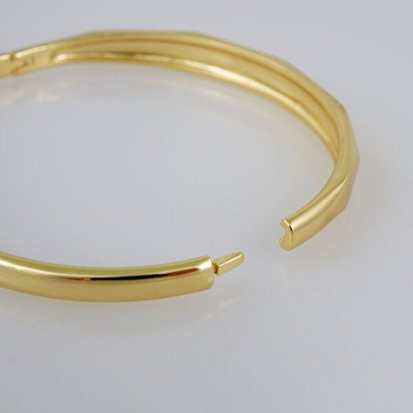 Women Bangles & Rings/ Pulsos Dama c/Anillo/ Plain/ 14K Real Color// P300 - Image 3