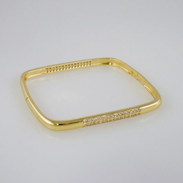 Women Bangles/ Pulsos Dama/ Zircon Stone/ 14K Real Color// P301 - Image 2