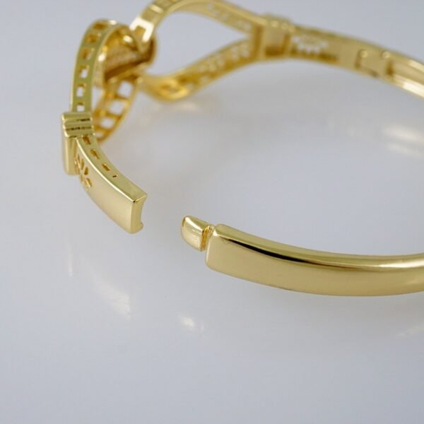 Women Bangles/ Pulsos Dama/ Zircon Stone/ 14K Real Color// P303 - Image 3