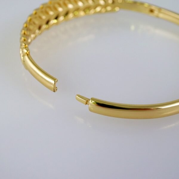 Women Bangles/ Pulsos Dama/  Plain/  14K Real Color//P308 - Image 3