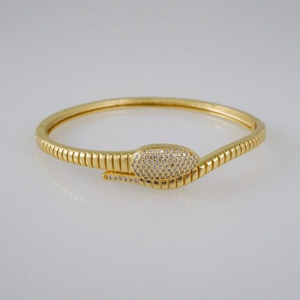 Women Bangles/ Pulsos Dama/  Zircon Stone/  14K Real Color// P316 - Image 2