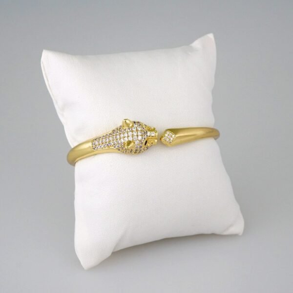 Women Bangles/ Pulsos Dama/ Zircon Stone/ 14K Real Color// P319
