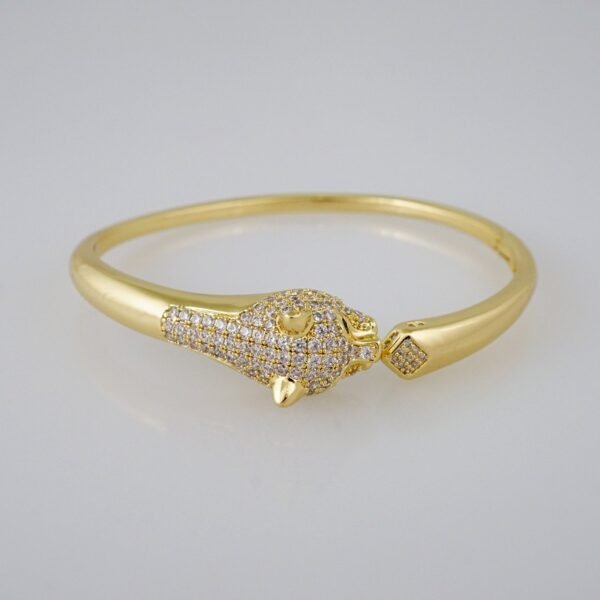 Women Bangles/ Pulsos Dama/ Zircon Stone/ 14K Real Color// P319 - Image 2