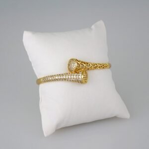 Women Bangles/ Pulsos Dama/  Zircon Stone/  14K Real Color// P321