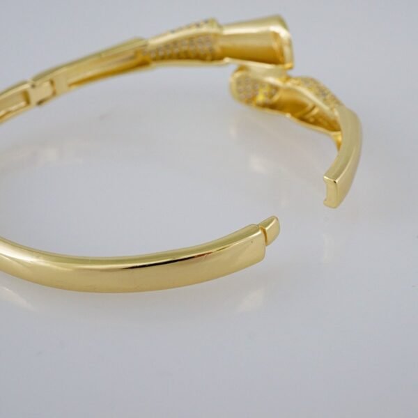 Women Bangles/ Pulsos Dama/ Zircon Stone/ 14K Real Color// P324 - Image 3