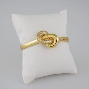Women Bangles/ Pulsos Dama/  Zircon Stone/  14K Real Color// P326