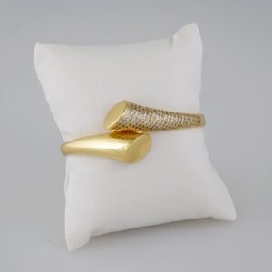 Women Bangles/ Pulsos Dama/  Zircon Stone/  14K Real Color// P327