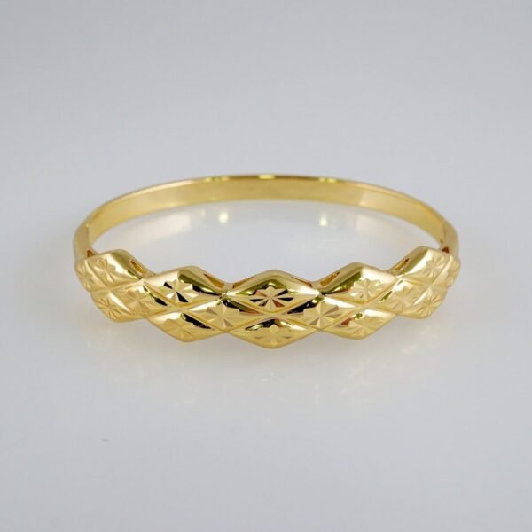 Women Bangles/ Pulsos Dama/  Plain/  14K Real Color// P334 - Image 2