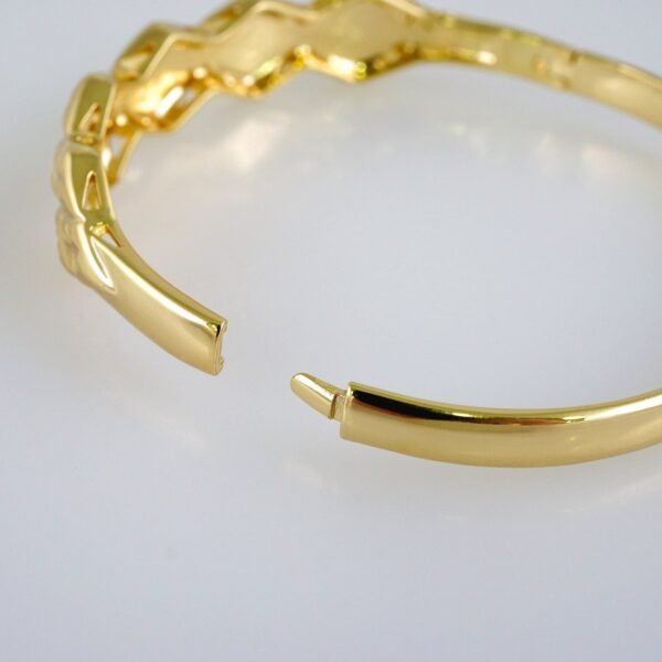 Women Bangles/ Pulsos Dama/  Plain/  14K Real Color// P334 - Image 3