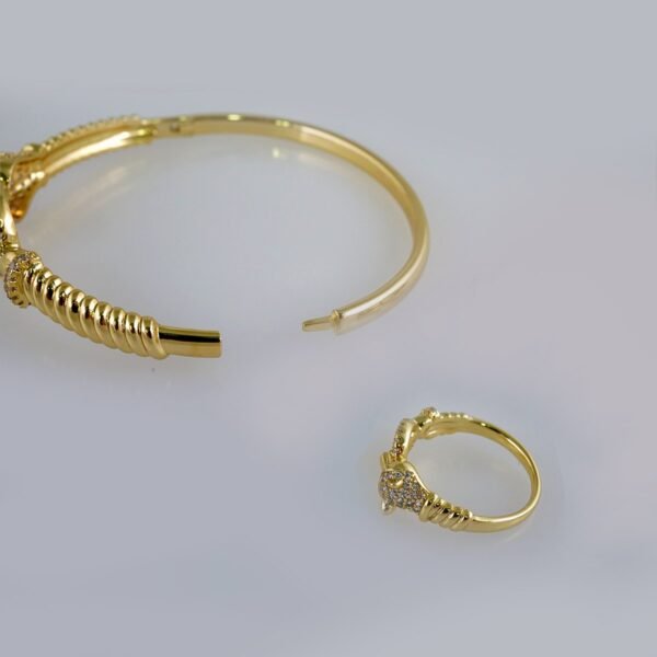 Women Bangles/ Pulsos Dama/  Zircon Stone/  14K Real Color// P335 - Image 3