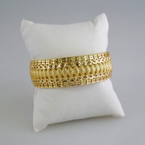 Women Bangles/ Pulsos Dama/ Plain/ 14K Real Color// P337