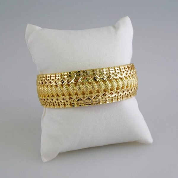 Women Bangles/ Pulsos Dama/ Plain/ 14K Real Color// P337