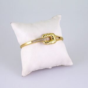 Women Bangles/ Pulsos Dama/ Zircon Stone/ 14K Real Color// P353