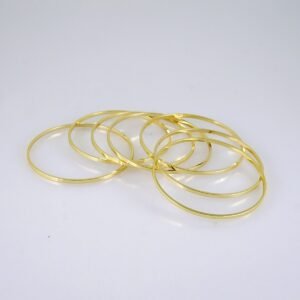 Bangles Women/ Pulsos Dama/ Plain/ 14K Real Color/ Semanario 7Pz// P354