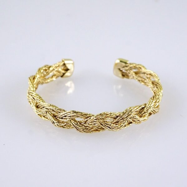 Women's Bangle - Pulso Dama - Plain - 14K Real Color -  Stainless Steel - P360 - Image 2