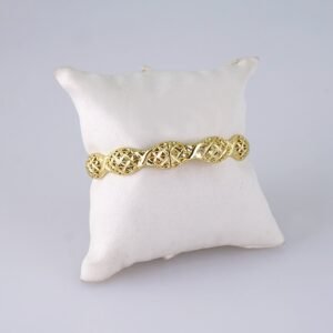 Women's Bangle - Pulso Dama - Zircon Stone - 14K Real Color - Stainless Steel - P363