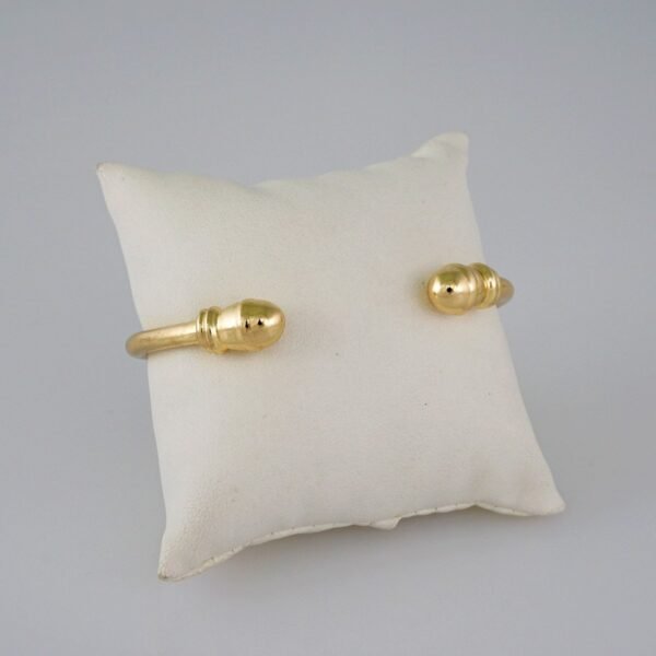 Bangles/ Pulsos/Plain/925 Silver Whit Gold Plated/ 14K Real Color// P925P01