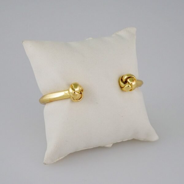 Bangles/ Pulsos/Plain/  925 Silver Whit Gold Plated/  14K Real Color// P925P02