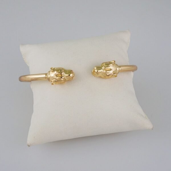 Bangles/ Pulsos/Plain/  925 Silver Whit Gold Plated/  14K Real Color// P925P05