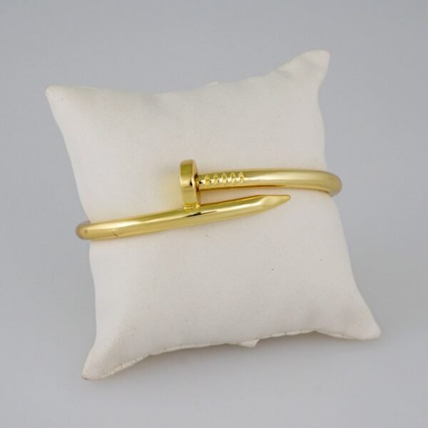 Bangles/ Pulsos/Plain/  925 Silver Whit Gold Plated/  14K Real Color// P925P07