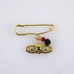 Brooches/ Prendedor/  14K Real Color/  Good Luck// PEN145