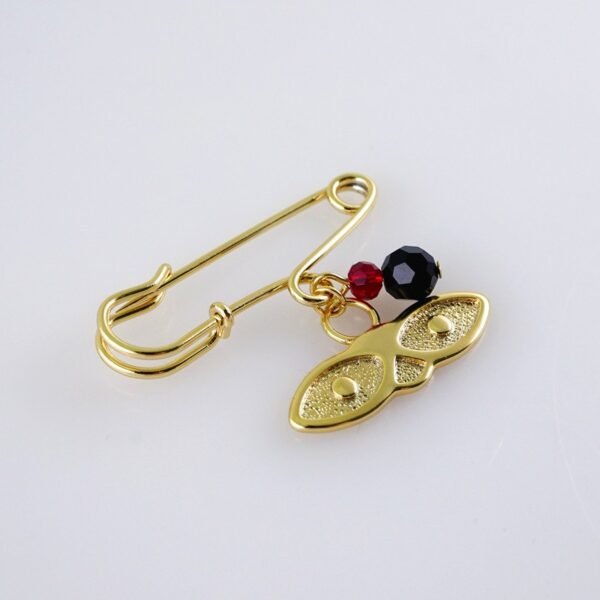Brooches/ Prendedor/  14K Real Color/  Good Luck// PEN145 - Image 2