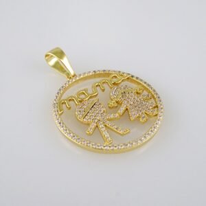 Pendants / Colgantes/  Zircon Stone/  14K Real Color// PEN90