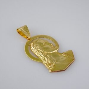 Pendants/Colgantes/Plain/  925 Silver Whit Gold Plated/  14K Real Color// PEN925P08