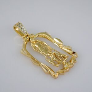 Pendants/Colgantes/Plain/  925 Silver Whit Gold Plated/  14K Real Color// PEN925P09