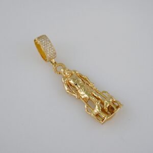 Pendants/Colgantes/Plain/  925 Silver Whit Gold Plated/  14K Real Color// PEN925P11