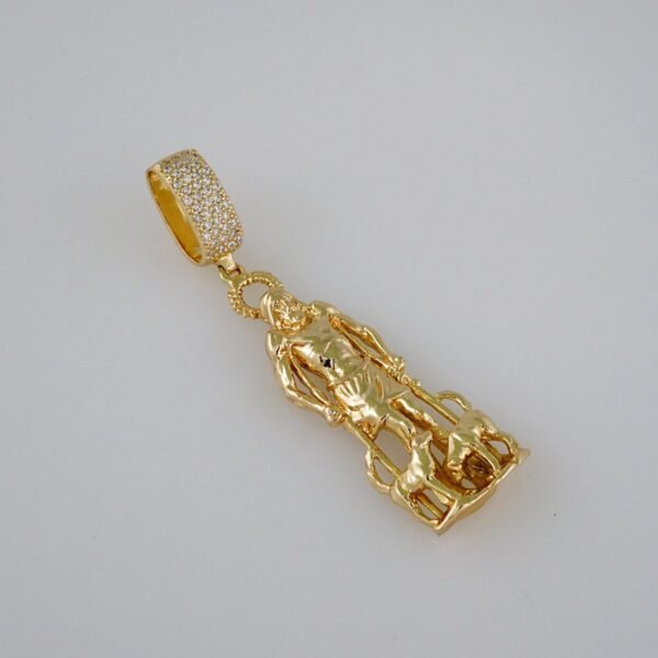 Pendants/Colgantes/Plain/  925 Silver Whit Gold Plated/  14K Real Color// PEN925P11