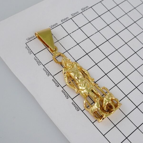 Pendants/Colgantes/Plain/  925 Silver Whit Gold Plated/  14K Real Color// PEN25P13 - Image 2