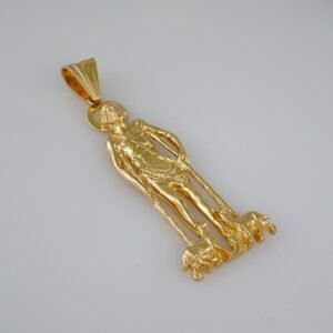 Pendants/Colgantes/Plain/  925 Silver Whit Gold Plated/  14K Real Color// PEN25P15