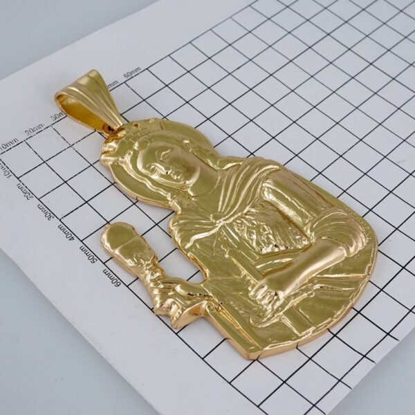 Pendants/Colgantes/Plain/  925 Silver Whit Gold Plated/  14K Real Color// PEN25P16 - Image 2