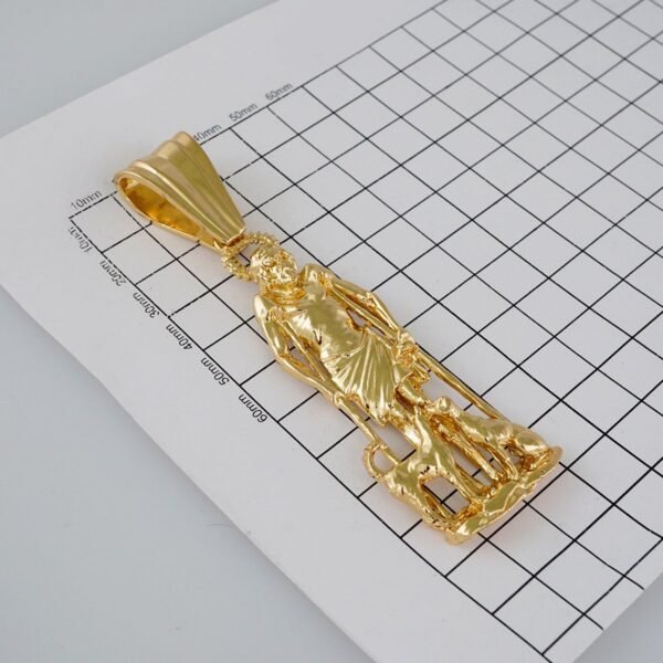 Pendants/Colgantes/Plain/  925 Silver Whit Gold Plated/  14K Real Color// PEN25P17 - Image 2