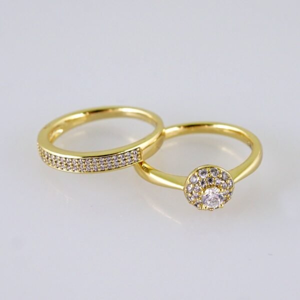 Women Ring/ Anillos Damas/ Wedding Ring/ Zircon Stone/ 14K Real Color// R0103E - Image 3